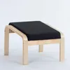 Hocker Siesta Birke Stoff schwarz Produktbild-Vorschau 1