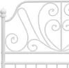 vidaXL Struttura letto in metallo bianco 90x200 cm Anteprima dell’immagine prodotto 4