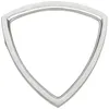 Ring Damenring in Dreiecksform mit Diamant Brillant aus 950 Produktbild-Vorschau 2