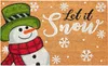 BRUBAKER Fußmatte für Außen und Innen - Let It Snow - Produktbild-Vorschau 8