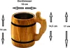 MyBer® Bierkrug aus Massivholz Eiche Krug Holzkrug ca. 0,5L Produktbild-Vorschau 5