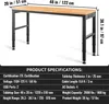SucceBuy Établi réglable de , 48 x 20 x 38,1 pouces, 28,3 à Voir les images du produit 7