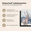 KitchenYeah© Herdabdeckplatte Rotwild - Schnee - Tier , Produktbild-Vorschau 6
