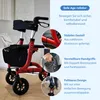 Safe Age® Rollator faltbar und leicht mit Sitz - Gehhilfe Produktbild-Vorschau 6