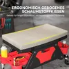 HOMCOM Sgabello da officina con rotelle Piano di appoggio Anteprima dell’immagine prodotto 5
