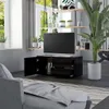 Mobile TV nero 80x34x36 cm materiale legno Anteprima dell’immagine prodotto 3