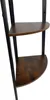 BEGRYF Rohový regál Kov Černý Dřevěný vzhled 125x48x34 cm, Náhled obrázku produktu 12