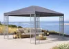 Rank Pavillon 3x4m Metall Garten Partyzelt Anthrazit RAL Produktbild-Vorschau 1