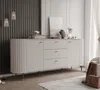 Dvoukřídlá komoda SENTO III 190 cm se zásuvkami a rýhovaným Náhled obrázku produktu 8