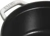Staub Gusseisen Cocotte Kochtopf, Weißer Trüffel, Rund, 20 Produktbild-Vorschau 4