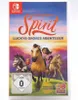 The image shows the front cover of a Nintendo Switch game case for 'Spirit Lucky's großes Abenteuer'. Produktbild-Vorschau
