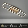 LED ceiling light with LED dots,brown-gold,LED/30W Produktbild-Vorschau 2