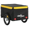 vidaXL Fahrradanhänger Schwarz und Gelb 45 kg Eisen Produktbild-Vorschau 7