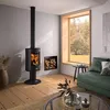 Poêle à bois 8.5kw noir - Godin - 388145ANTH - mazamet Voir les images du produit 4