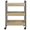 vidaXL Kuchyňský vozík Sonoma dub 50x30x70 cm materiál na Náhled obrázku produktu 7