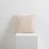 Taie d'oreiller en mousseline de coton beige 40 x 40 pour Voir les images du produit 1