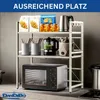 DanDiBo Scaffale da cucina regolabile bianco per piano di Anteprima dell’immagine prodotto 8