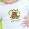 Mr. & Mrs. Panda Babyshirt Bär König 12. - 18. Monat - Weiß Produktbild-Vorschau 4