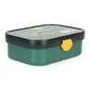 Obedový box - 18 x 13 cm - zelený - čierny - plastový - Náhľad obrázku produktu 8