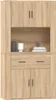 vidaXL Highboard Sonoma Dubové drevo Materiál Náhľad obrázku produktu 6