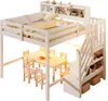 Merax Hochbett 90x200 cm, Etagenbett mit LED, Kinderbett, Produktbild-Vorschau 10