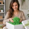 Grüne Papierfüllmaterial 100 g – Dekofüllung für Geschenkkörbe, Boxen & Pakete Produktbild-Vorschau