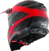 Germot GM 540 Motocross Helm, schwarz matt/grau/rot, M Produktbild-Vorschau 3