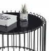 Stolik kawowy okrągły loftowy do salonu 60 x 60 cm kolor Podgląd zdjęcia produktu 2
