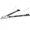 A trailer hitch assembly with safety chains, shown against a white background. Produktbild-Vorschau