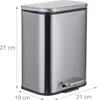 Poubelle Relaxdays, 5 l, protection anti-traces de doigts, Voir les images du produit 4