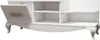 A white TV cabinet with an open door and shelves. Anteprima dell’immagine prodotto