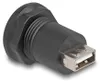 Einbaubuchse Mini-USB-B 2.0 > USB-A 2.0 (schwarz) Produktbild-Vorschau 2