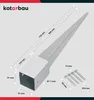 KOTARBAU® 2er Set Einschlaghülse 750 mm Pfostenträger zum Produktbild-Vorschau 3