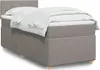 Boxspringbett mit Matratze Taupe 90x200 cm Stoff Produktbild-Vorschau 2