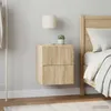 vidaXL, comodini da parete, 2 pezzi, effetto legno Sonoma, Anteprima dell’immagine prodotto 1
