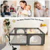 Baby-Laufstall, Kinderzaun mit Antikollisionsschaumbarriere Produktbild-Vorschau 3