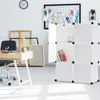 Armoire blanche DIY Système d'étagères en plastique Voir les images du produit 8