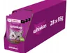 Whiskas Adult Nassfutter für Katzen Frischebeutel Lachs in Produktbild-Vorschau 1
