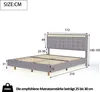okwish Čalouněná postel 160 x 200 cm s LED osvětlením a Náhled obrázku produktu 7