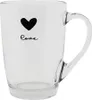 Bicchiere da tè Clayre & Eef 300 ml cuore di vetro Anteprima dell’immagine prodotto 1