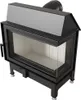 A product shot of a fireplace insert. Produktbild-Vorschau