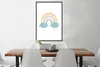 MuchoWow® Gerahmtes Poster Regenbogen - Herzen - Wolken - Produktbild-Vorschau 2