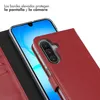Funda de Cuero Auténtico tipo Libro para Samsung Galaxy A18 Vista previa de la imagen del producto 3