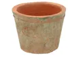 Terracotta Blumentopf im Landhausstil mit Ablaufloch Ø 9 Produktbild-Vorschau 1