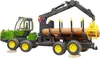 Bruder John Deere 1210E, tractor de arrastre con 4 troncos Vista previa de la imagen del producto 28