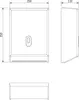 Zásobník na papírové ručníky EMIKO 253x350 mm, bílý Náhled obrázku produktu 5