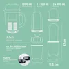 GOURMETmaxx Mixer Mr. Magic 18 pcs. 400W gris/noir Voir les images du produit 7