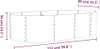 Plantenbak 152x80x36 cm gegalvaniseerd staal grijs Productafbeelding-voorbeeld 6