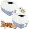 2er Set Hop In Katzenklo oben einstieg Katzentoilette Produktbild-Vorschau 1