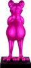 Casablanca by Gilde Dekofigur Skulptur Frosch Frog pink Produktbild-Vorschau 1